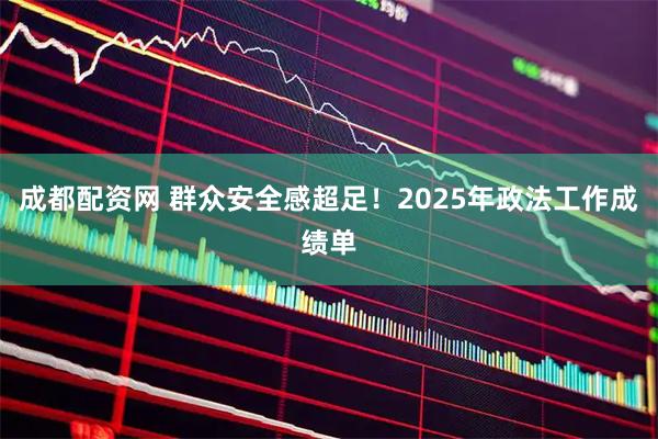 成都配资网 群众安全感超足！2025年政法工作成绩单